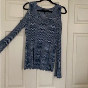 Cold shoulder sweater